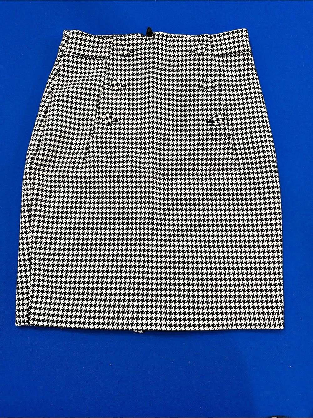 H&M Houndstooth Pencil Skirt in Black & White Size 0